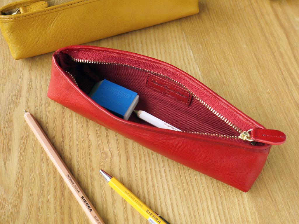 Pencil AZ Slip-on Case, Leather, Yellow, IAZ-4802