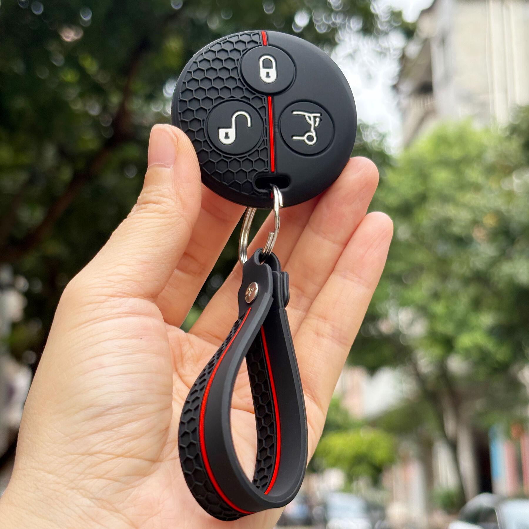 

Для Mercedes Benz Smart Fortwo 451 City Coupe Cabrio чохол для ключа з брелоком повний захист силіконовий чохол для пульта автомобільного ключа
