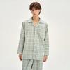 Men S Victoria Check Long Sleeve Pajama Set I135
