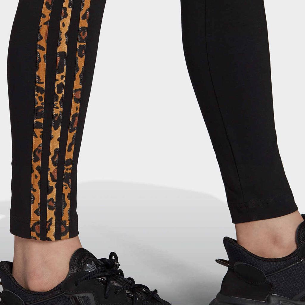 adidas Oryginalne Retro Nadruk z Logo z Boku Średni Stan Codzienne Dzianinowe Spodnie Sportowe Damskie do Noszenia na Dole HB4767