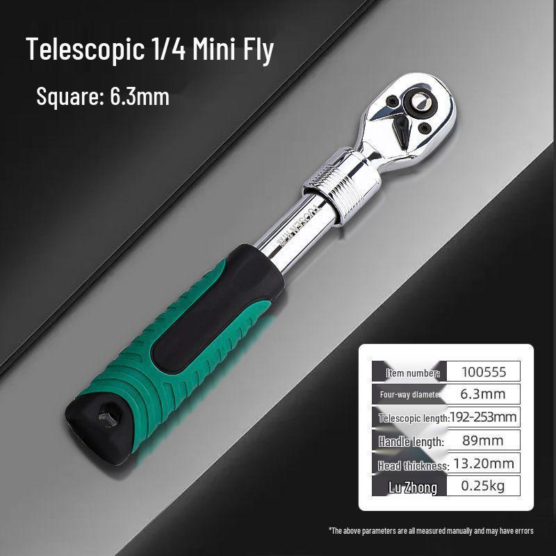 Teleskopische Ratsche Verlängerungsstange - 72 Zähne Schnell Drehmomentschlüssel für Autoreparatur