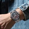 CURREN Men's Quartz Watch Fashion Date Display Luminous Waterproof Silicone Strap Sports Wristwatch