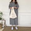 Spring and Summer Super Long Knee Length Checked Shirt Dress