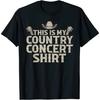 ELFJE Cool Country Concert for Men Women Country Music Lover T-Shirt