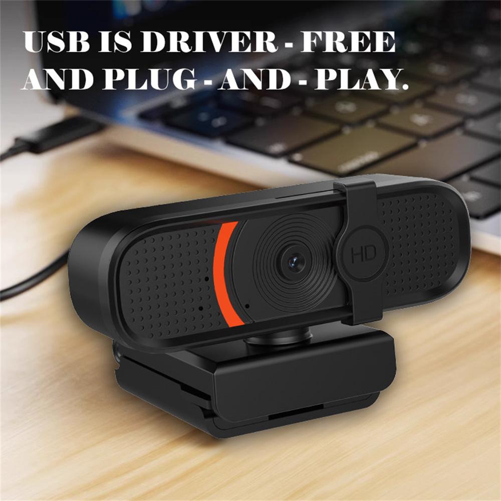 L58 1080P HD USB Webcam for Computer Built-in Microphone Autofocus Camera with Privacy Cover