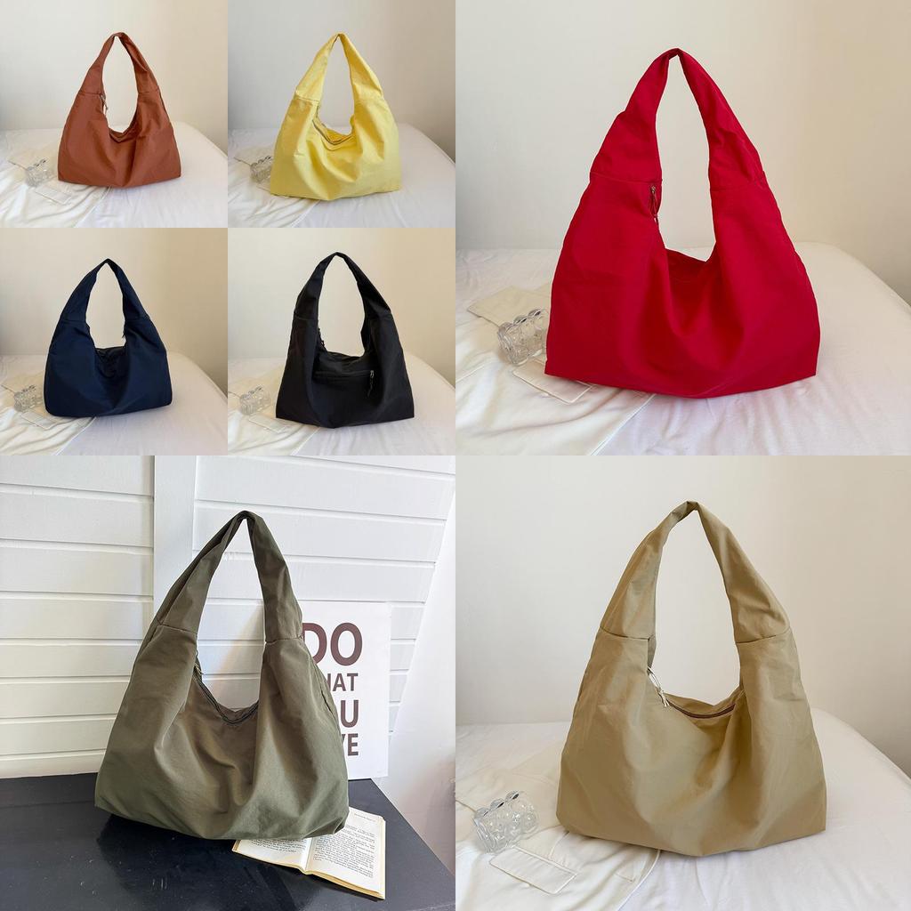 Street Style Womens Nylon Shoulder Bag With Durable Stitching And Mobile Pocket