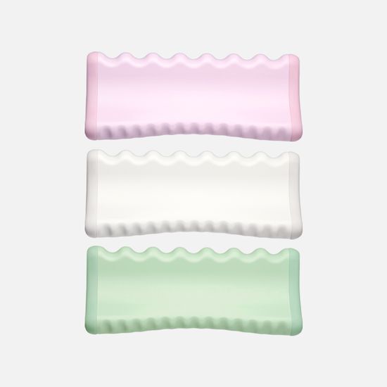 

SNPE Wave ABS Eiffel Back, Shoulder Protrusion Acupressure Massager Floral White