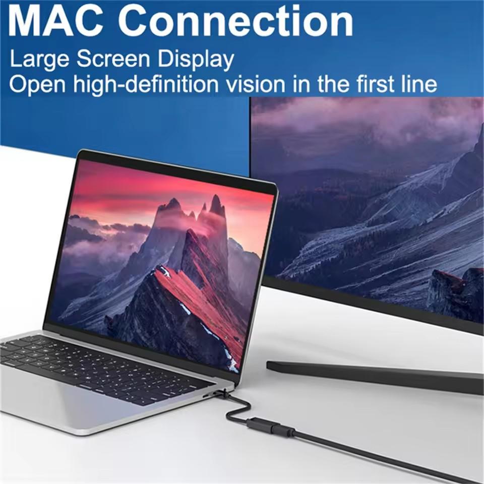 4k Mini DisplayPort zu HDMI-kompatibles Adapterkabel für TV MacBook Laptop Projektor Mini DP zu HDMI-kompatibles Kabel Konverter