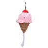 Pet Ice Cream Plush Toys Soft Stuffed Plush Toys Squeaky Chewing Toy for PuppiesPink
