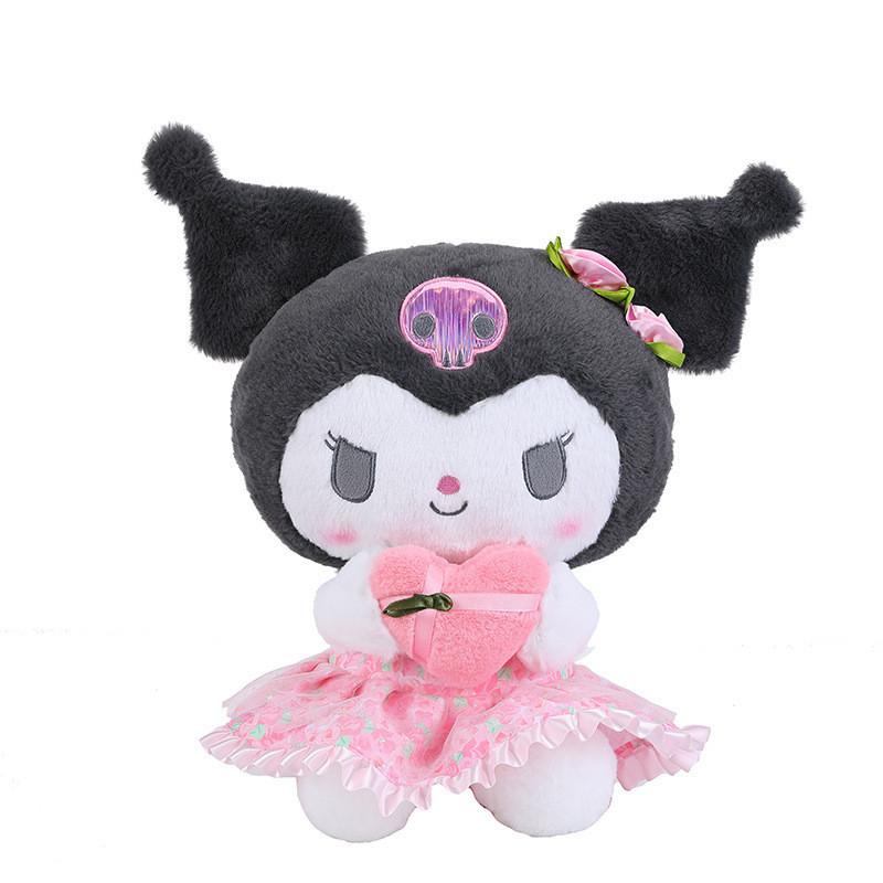 Romantic Flower Sea Kuromi Doll Melody Plush Toy Large Stuffed Doll Birthday Gift