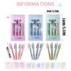 4Pcs Multifunctional Color Glitter Highlighter Mark Key Points DIY Art Colorful Gel Pen Set Color Marker Pen Students