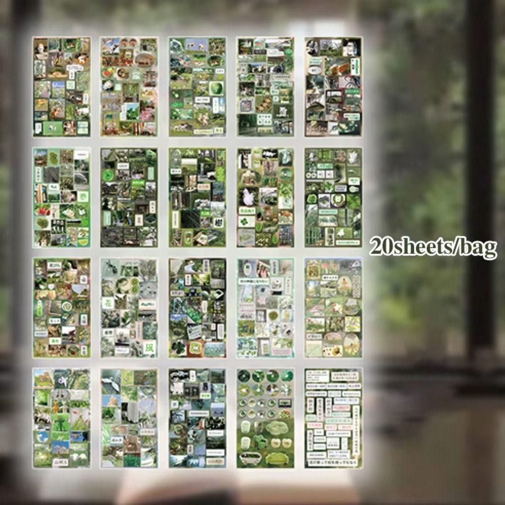 20 Arkuszy/Sztuka Starożytne Naklejki Dekoracyjne do Scrapbookingu Naklejka na Notatnik Prezent dla Dzieci Artykuły Szkolne