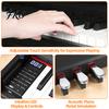 Piano Eléctrico con Soporte 88 Teclas Digitales Triple Pedal Compatible con Bluetooth y USB MIDI, Teclas Sensibles al Tacto, Jack Inteligente para Auriculares, Pantalla LED,