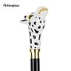 Ceramic Giraffe Head Wooden Single Joint Fashion Wood Walking Stick Decorative Walking Cane Halloween Mace Wand Crosier 95cm