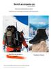 Botas de Neve Impermeáveis Extra-Grandes Masculinas do Nordeste, Veludo Grosso, Antiderrapantes, Cano Alto, Tamanho 46/47, Montanhismo ao Ar Livre.