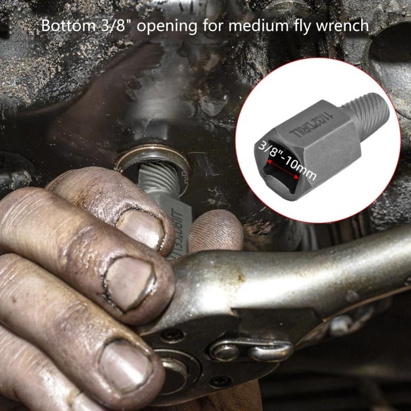 Heavy Duty Universal Screw Extractor Removal Set Suitable for Rusty Damaged Bolts Nut with Storage Box Home Workshop Use