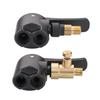 2-in-1 Fahrradpumpen-Düse Schlauchadapter Aufblasbare Pumpe Motorrad Luftventil Aufblasventil Anschlussadapter Auto Zubehör