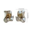 Elegant Flower Studs Earrings Fashion Ear Pin Metal Ear Studs Statement Earrings Creative Ear Jewelry for Woman Girl