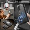For Samsung Galaxy S21+ 5G Case JEEHOOD J12 Magnetic Detachable Zipper Wallet Kickstand Leather Back Cover Magnetic Case