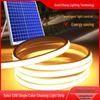 Waterproof Solar COB LED Strip Light for Outdoor Courtyards & Balconies - Super Bright, Remote Controlled Atmosphere Chasing Light