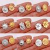 3pcs/Lot Stainless Steel Casting Sunburst Sun Moon Star Charms Pendant For DIY Necklace Bracelet Earrings Jewelry Accessories