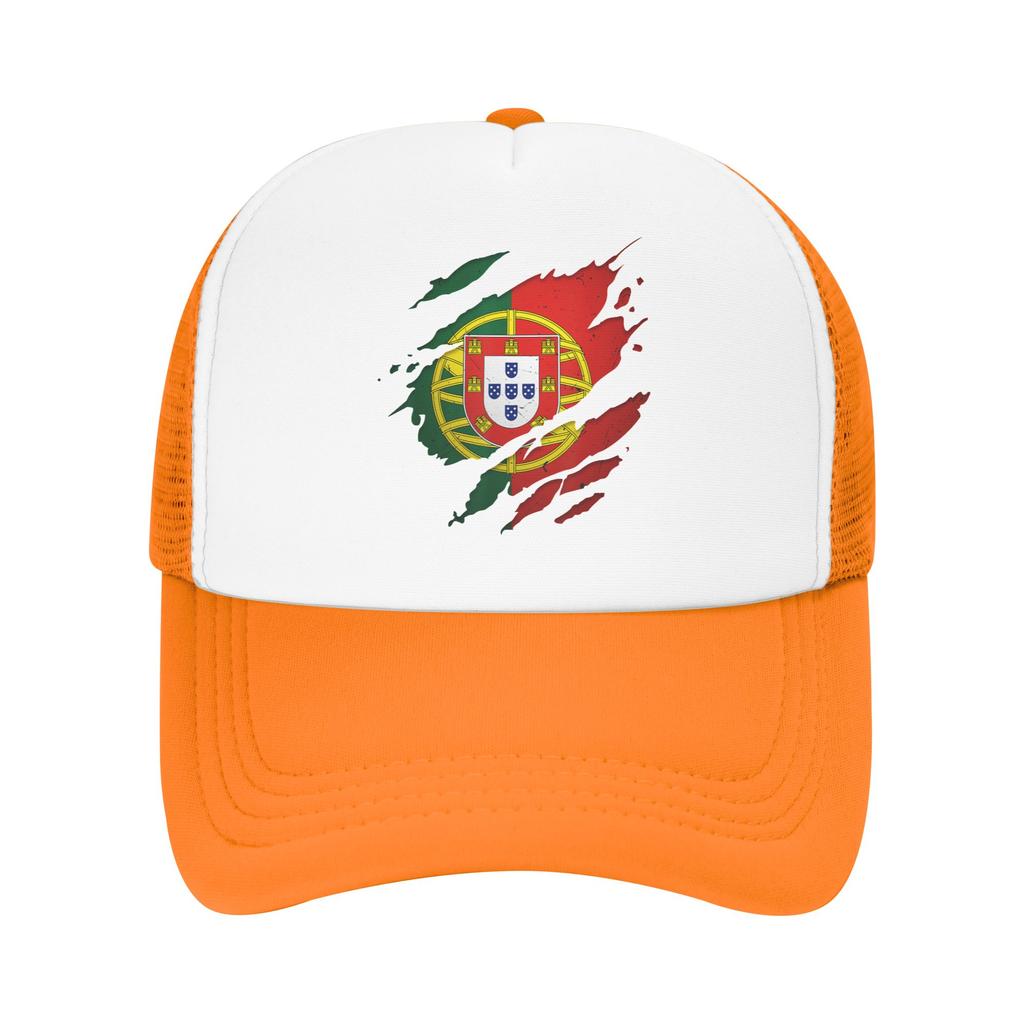 Portugal Flag Portuguese Mesh Baseball Caps Unisex Fashion Sun Caps  Dad Hat Adjustable Summer Trucker Hat