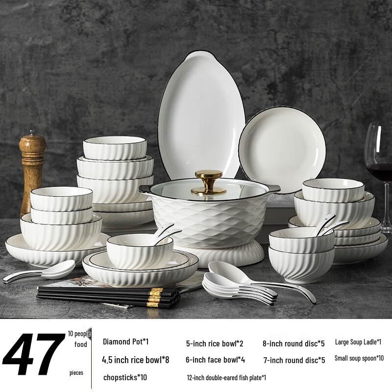 Ailan Huijia Simple Ceramic Dinnerware Set