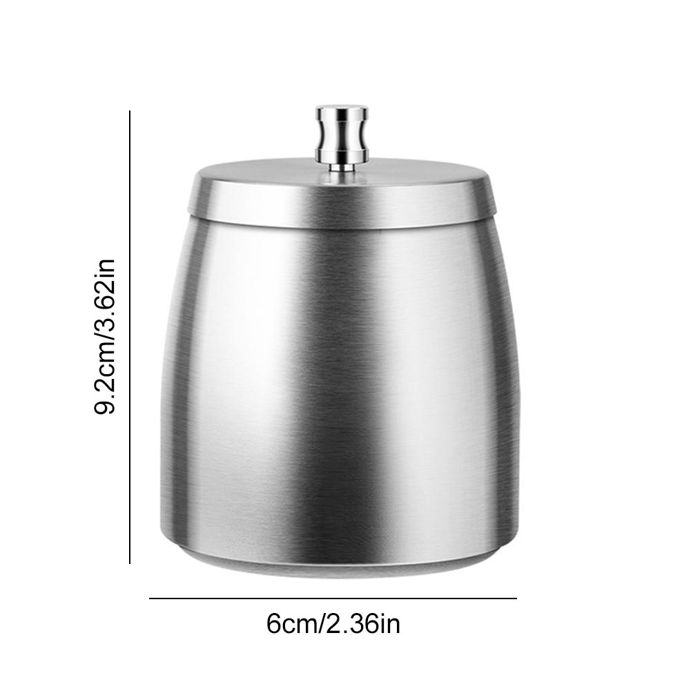 Smokeless Odorless Windproof Ashtrays with Lid Tabletop Ash Tray Stainless Steel Outdoor Ashtray for Home Office and Indoor