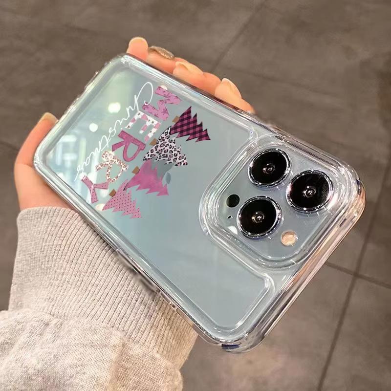 Christmas Tree Letter Snowflake Design Case For iPhone 17 Pro Max Cases iPhone 16 15 14 13 12 11 XS X XR 16E Air Cover