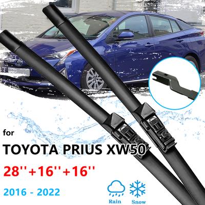 3x Für Toyota Prius XW50 2016 ~ 2022 Vorne Hinten Fenster Set Kit Wischer Klingen Windschutzscheibe Windschutz Reinigung Auto pinsel