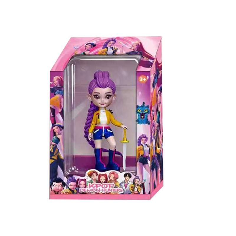 Anime Figur K-Pop Dämonenjäger mit Box Kawaii Jungen Mädchen Geschenke für Kinder Fans Halloween Weihnachten Figur Dekorative Geschenke