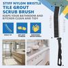2025 New Crevice Cleaning Brush, Corner Tile Narrow Joint Brush, Kitchen & Bathroom Stiff Bristle Brush