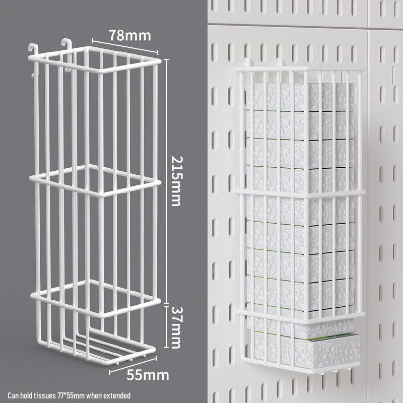 Wall-Mounted Pegboard Organizer with Accessories: Versatile Punch-Free Hanging System for Kitchens, Tool Rooms, and E-Sports Rooms.