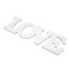 Wood Love Sign White One Piece Design Exquisite Beautiful Wooden Letters Decoration Ornament for