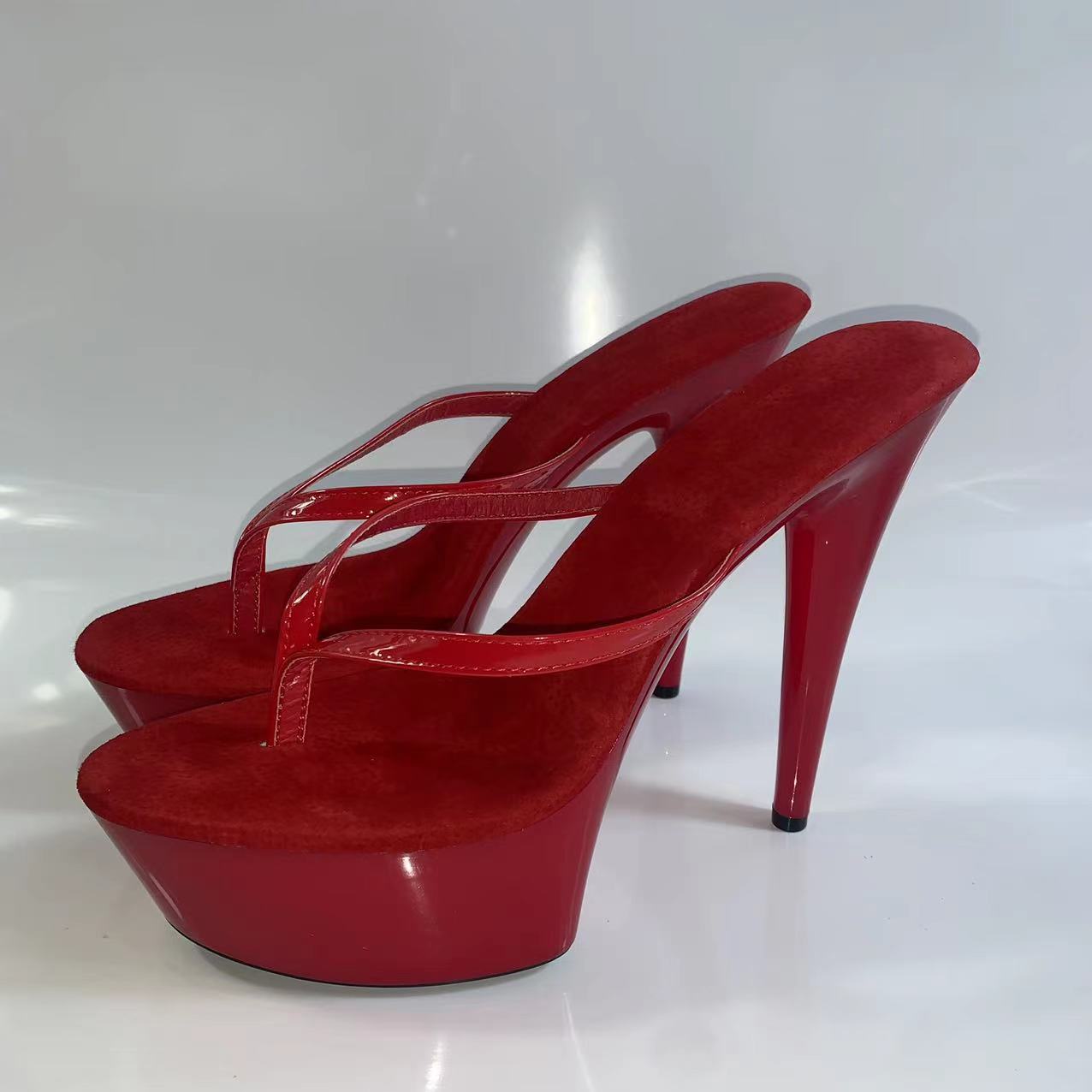 

Жіноче професійне сексуальне водонепроникне танцювальне взуття на високих підборах Mclubgirl Взуття для виступів 15/20 см на підборах 34-46 YKC 37