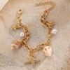Bohemian Beach Waist Chain Body Jewelry Women'S Bracelet Necklace Waist Chain Imitation Pearl Shell Body Chain Jewelry Gift