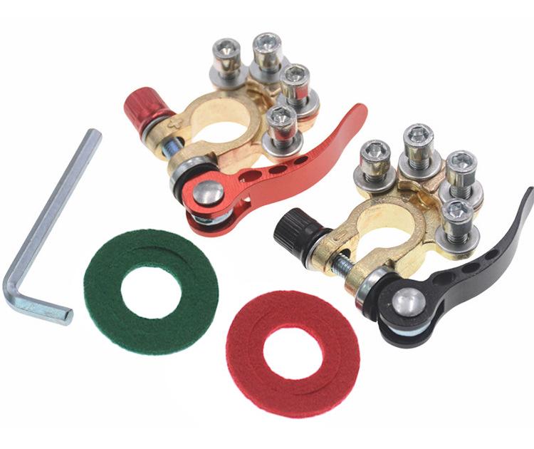 Zinc Alloy Car Battery Terminal Quick Release Clamp with Multiple Wiring Ports