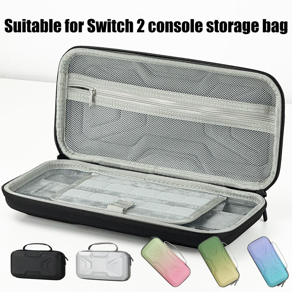 Console Hard Pouch EVA Bag for NS2 Shockproof Travel Carrying Case with Pocket and Handle Scratchproof Storage Box