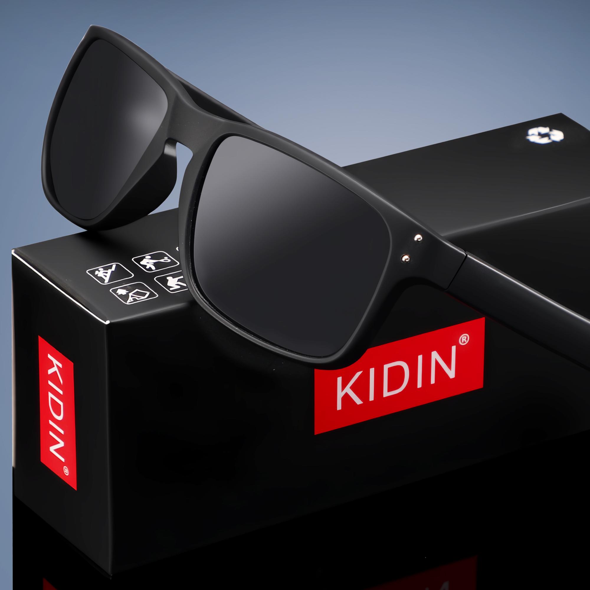 

2026 NEW High quality luxury KIDIN brand Polarized sunglasses square Outdoor Sports Party Beach Women men sun glasses UV400
