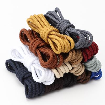 1Pair Bold Round Shoelaces Quality Durable Polyester Sneakers Shoe Laces Boots Laces for Shoes 80/100/120/140/160cm Shoestrings