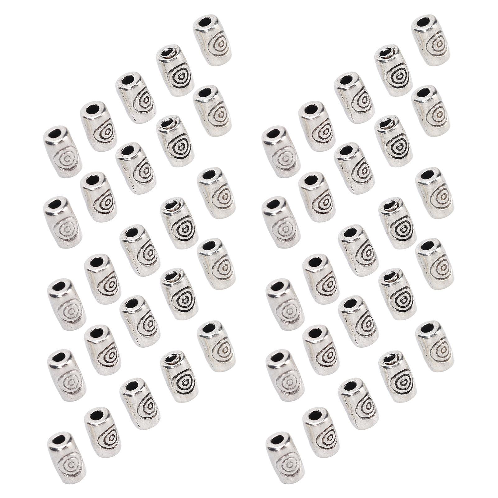 

50pcs Exquisite Beard Hair Beads Vintage Alloy Hair Braiding Beads Jewelry Accessories