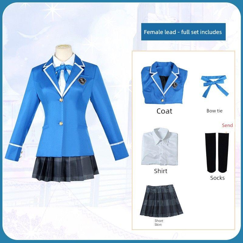 Idol Dream Festival Ice Eagle Beidou Cosplay School Uniform Male and Female Student Uniform Anime Set Female Character Cosplay Costume