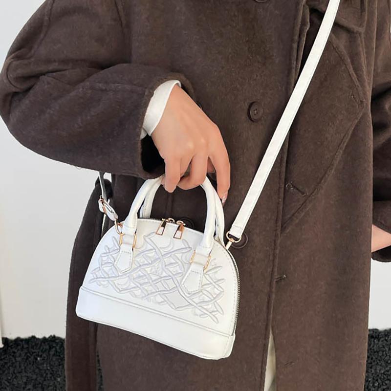 2026 New Style Niche High-end Feel Shell Bag Versatile Single-shoulder Crossbody Small Bag PU Leather Handbag Lady Commuter Bag