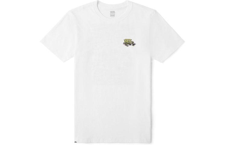 Vans OTW T Shirts Women s White Crew Neck Moderate Straight Fit VN0A4MNIWHT L