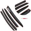 4-Pack Side Window Vent Visor Rain Guard Wind Shade Deflector JDM Style Black Replacement for 2015-2019 WRX STI Sedan 4-Door