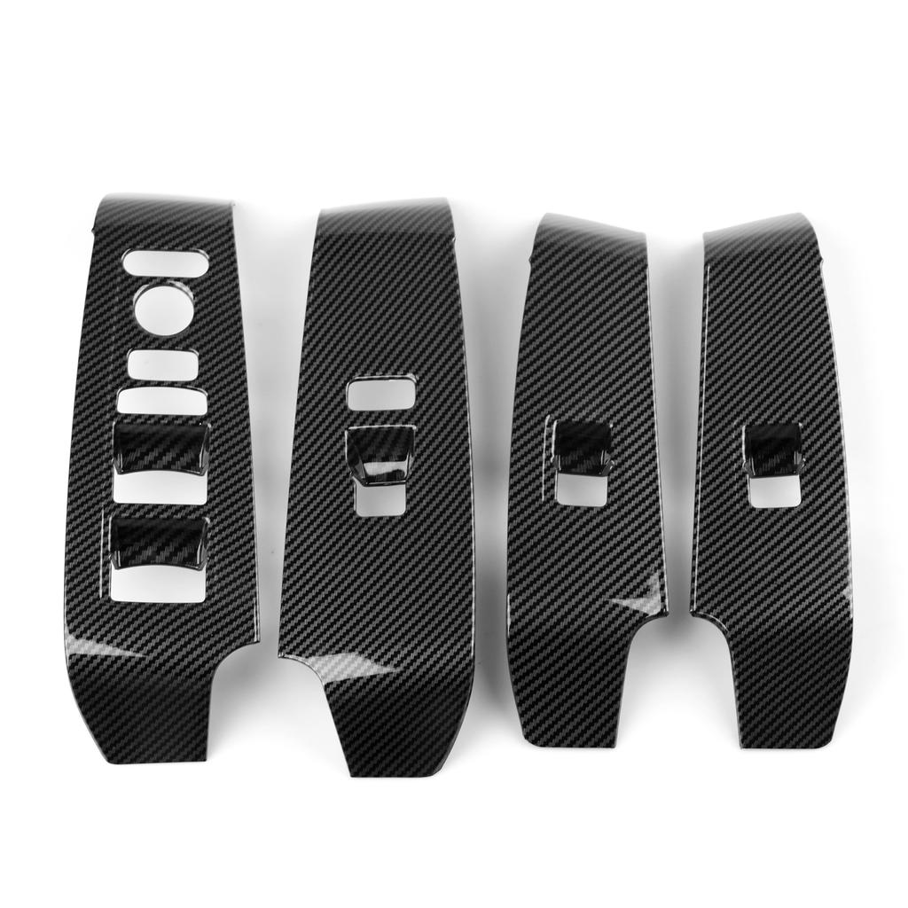 For 2022 2023 2024 Honda Civic 11th Gen Accessories Car Window Lift Control Switch Decals ABS Carbon Fiber Interior