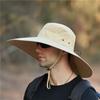 Men'S Plus Size Summer Outdoor Fishing Hat Men Large Brim Waterproof Hat Breathable Sun Protection Beach Bucket Hat Cap Unisex