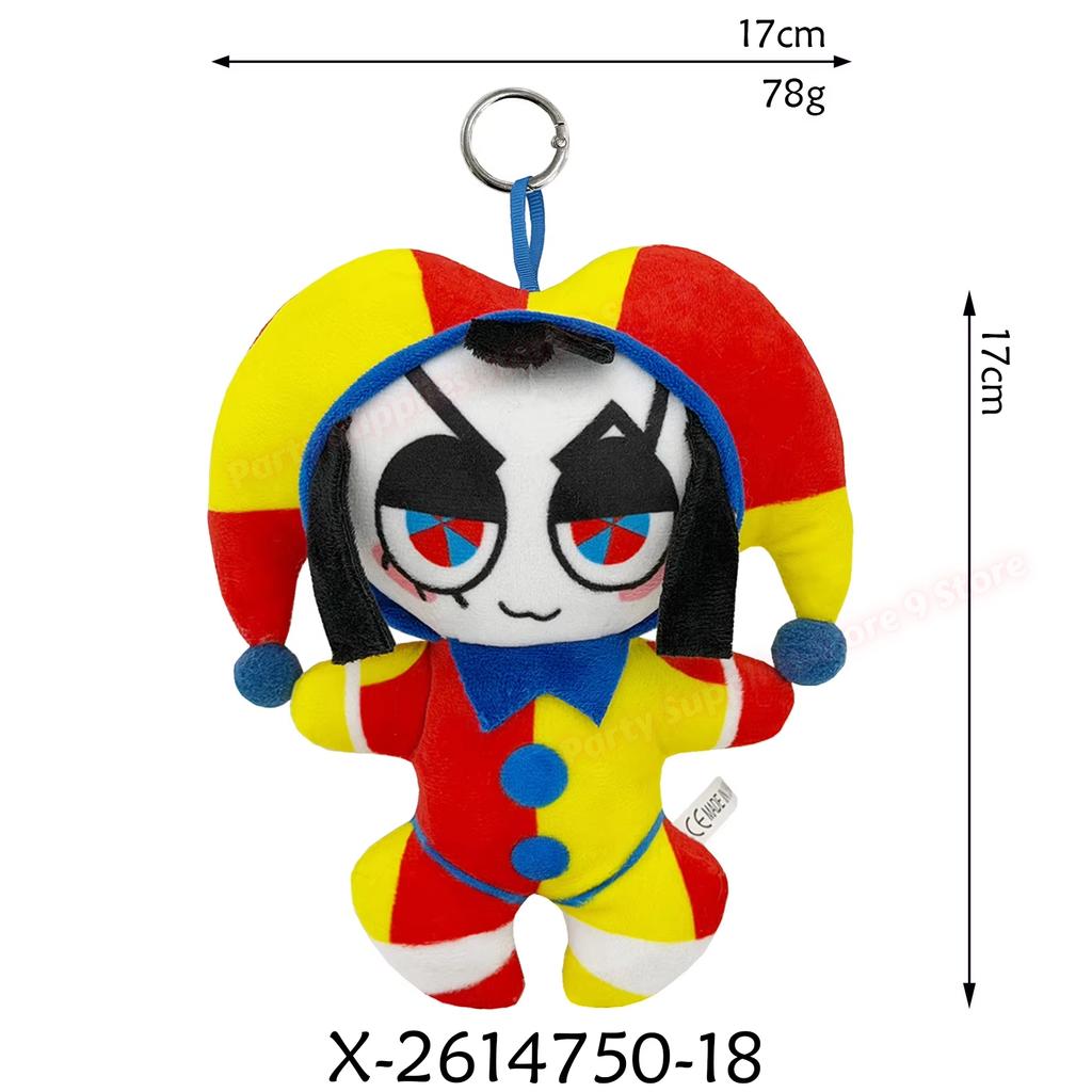 Jax Plush Digital Doll Circus Maid Magical Rabbit Clown Plush Dolls Periphery Stuffed Toys Home Decor Adults Birthday Gift