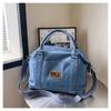 Denim bag women's large-capacity new versatile summer messenger bag college student portable tote bag