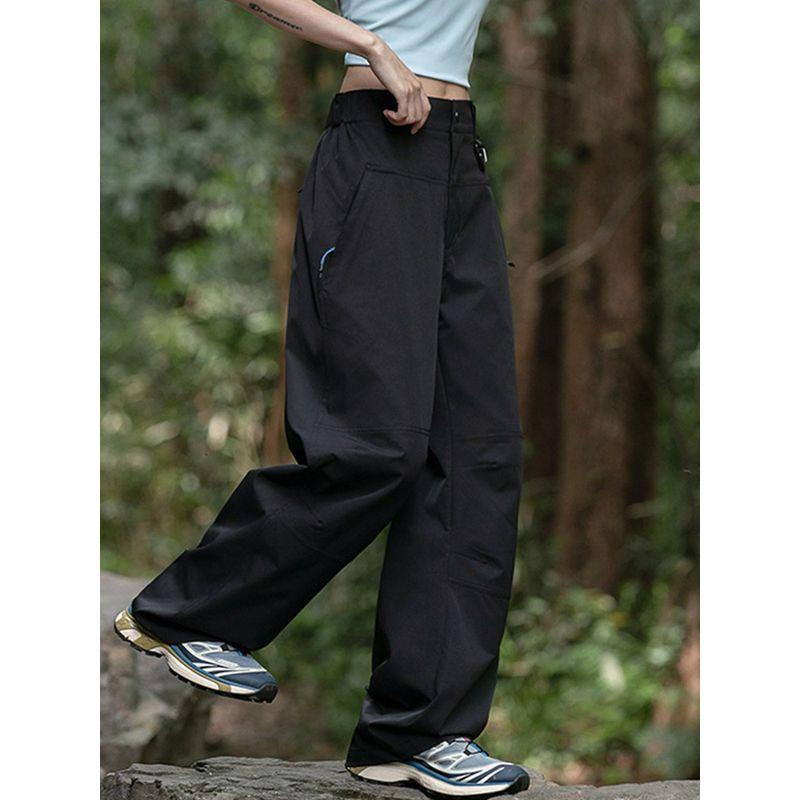 American-Style Outdoor Sports Waterproof Softshell Hiking Pants for Men and Women, 2025 Autumn Trendy Street Windproof Casual Cargo Pants